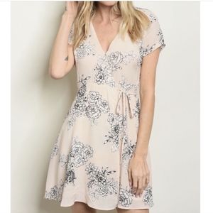 Lush Olivia floral wrap dress size M